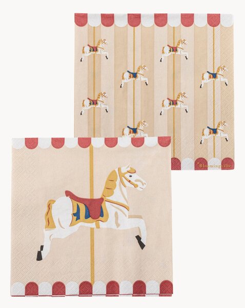 Komplet serwetek Merry Go Round, 20 elem