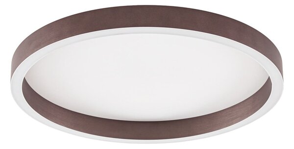 Lampa Sufitowa Lucande, Rotundo, ściemnialny, brąz rdzawy, salon, tworzywo sztuczne, nowoczesny