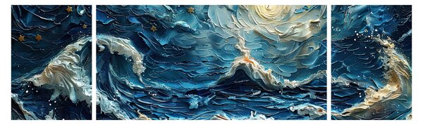 Obraz - Malowanie nieba i morza (170x50 cm)