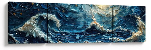 Obraz - Malowanie nieba i morza (170x50 cm)