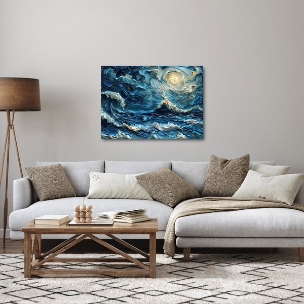 Obraz - Malowanie nieba i morza (70x50 cm)