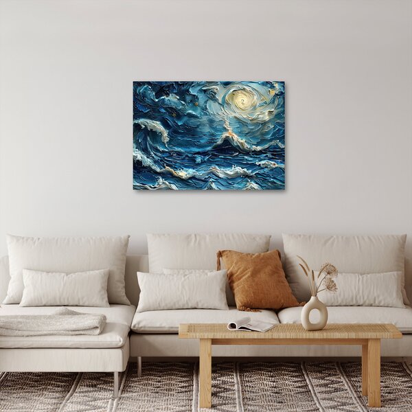 Obraz - Malowanie nieba i morza (70x50 cm)