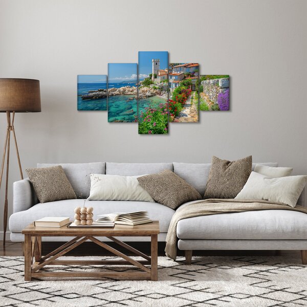 Obraz - Malownicza nadmorska wioska (125x70 cm)
