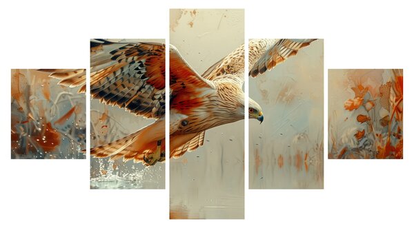 Obraz - Ptak drapieżny (125x70 cm)