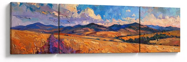 Obraz - Obraz olejny przedstawiający krajobraz (170x50 cm)