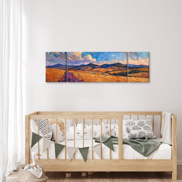 Obraz - Obraz olejny przedstawiający krajobraz (170x50 cm)