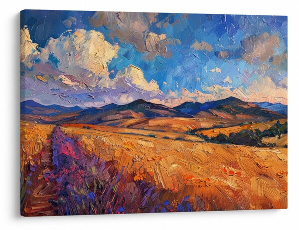 Obraz - Obraz olejny przedstawiający krajobraz (70x50 cm)