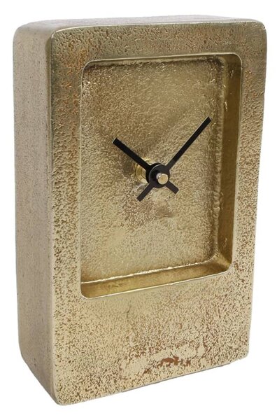 Gifts Amsterdam Zegar na biurko Liverpool, złoty, 11x4,5x17,5 cm