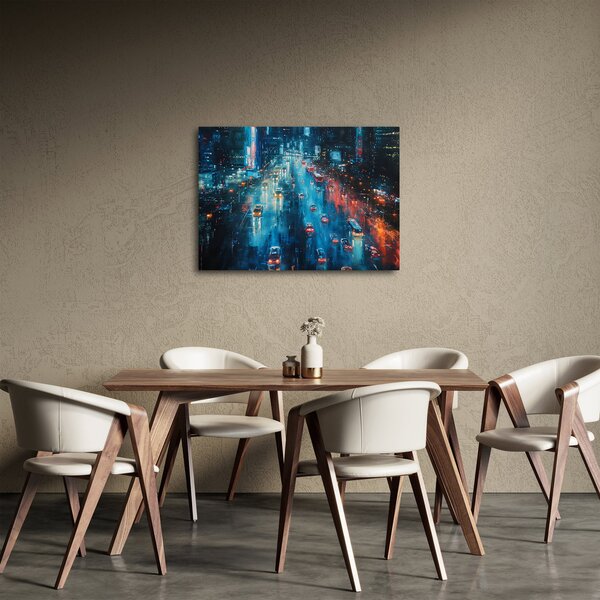 Obraz - Duże miasto, obraz olejny (70x50 cm)
