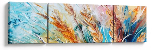 Obraz - Pszenica, abstrakcja (170x50 cm)