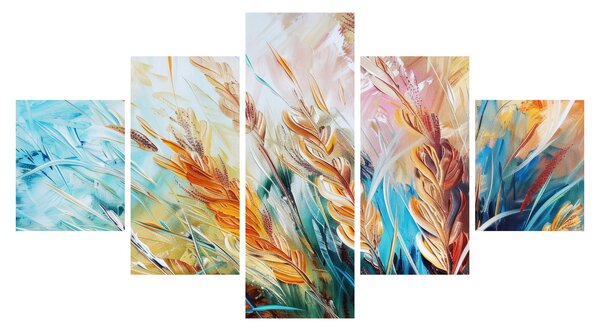 Obraz - Pszenica, abstrakcja (125x70 cm)