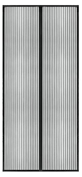 Magnetyczna moskitiera drzwiowa - 100 × 210 cm, czarna