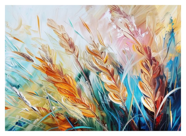 Obraz - Pszenica, abstrakcja (70x50 cm)