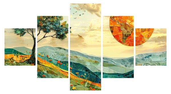 Obraz - Ilustracja krajobrazu (125x70 cm)