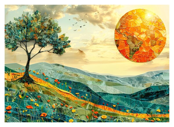 Obraz - Ilustracja krajobrazu (70x50 cm)