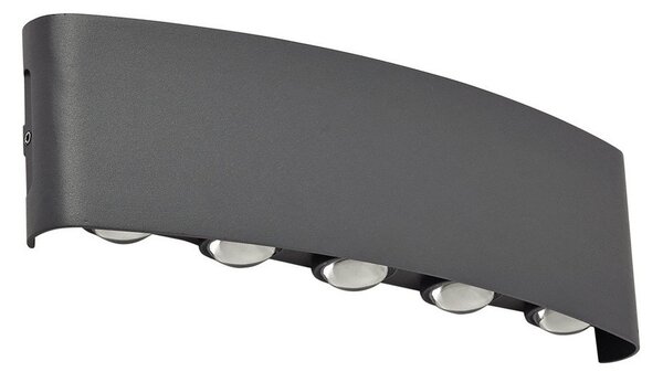 Zewnętrzna Lampa Lindby, Ithan, czarny, taras, aluminium, nowoczesny