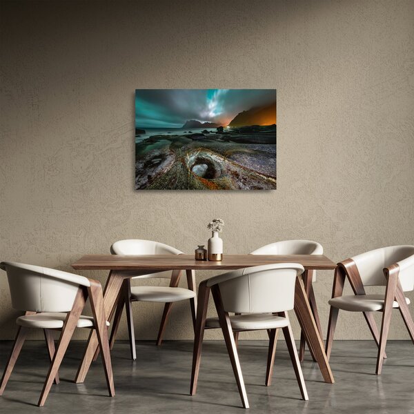 Obraz na szkle - Scena nocna (70x50 cm)