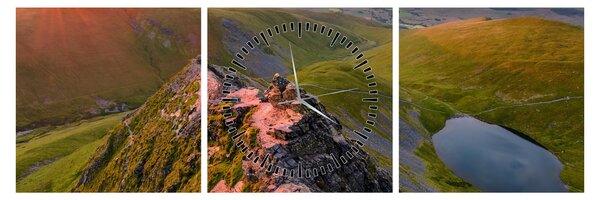 Obraz - Blencathra (z zegarem) (90x30 cm)