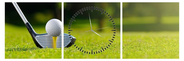 Obraz - Golf (z zegarem) (90x30 cm)