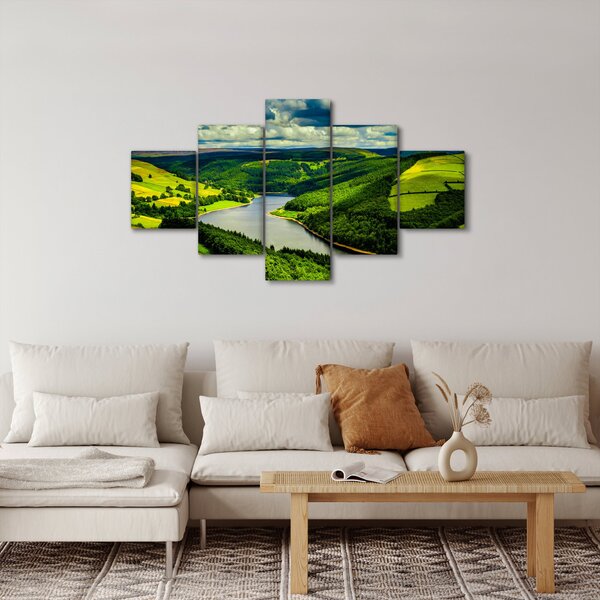 Obraz - Zielony krajobraz (125x70 cm)