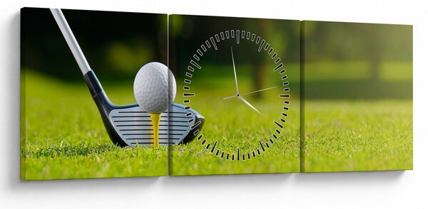 Obraz - Golf (z zegarem) (90x30 cm)