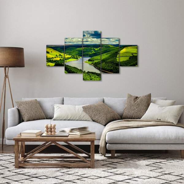 Obraz - Zielony krajobraz (125x70 cm)