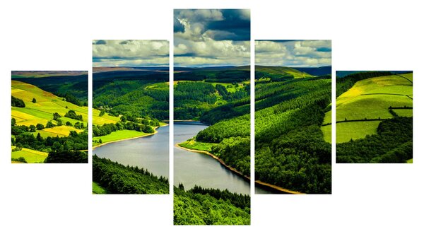 Obraz - Zielony krajobraz (125x70 cm)