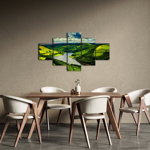 Obraz - Zielony krajobraz (125x70 cm)