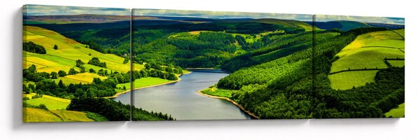 Obraz - Zielony krajobraz (170x50 cm)