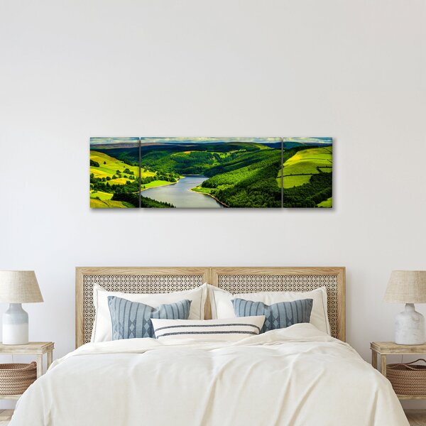 Obraz - Zielony krajobraz (170x50 cm)