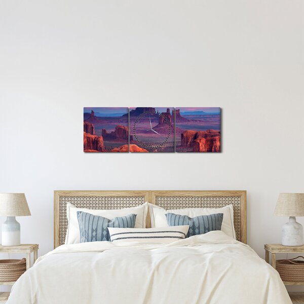 Obraz - Hunts Mesa (z zegarem) (90x30 cm)