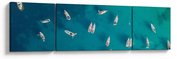 Obraz - Żaglówki (170x50 cm)