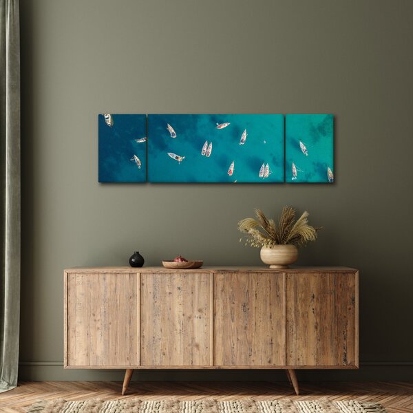Obraz - Żaglówki (170x50 cm)