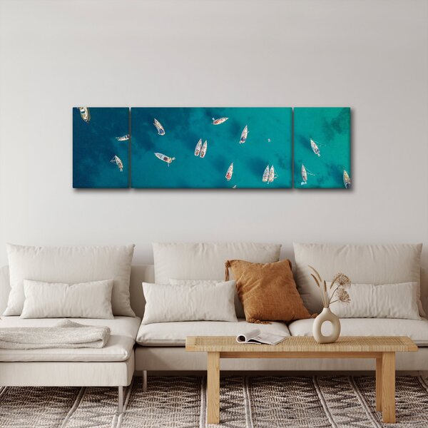 Obraz - Żaglówki (170x50 cm)