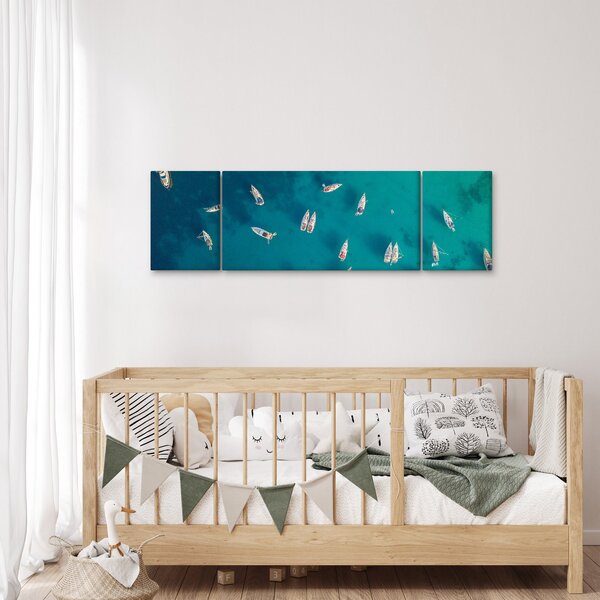 Obraz - Żaglówki (170x50 cm)