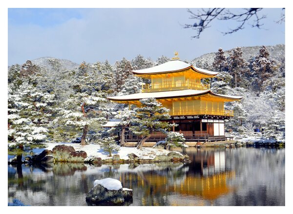 Obraz na szkle - Kinkakuji, Japonia (70x50 cm)