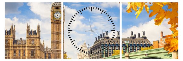 Obraz - Big Ben, Londyn (z zegarem) (90x30 cm)