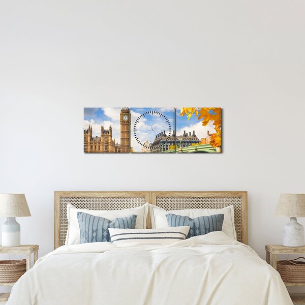 Obraz - Big Ben, Londyn (z zegarem) (90x30 cm)