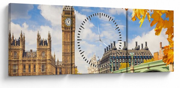 Obraz - Big Ben, Londyn (z zegarem) (90x30 cm)