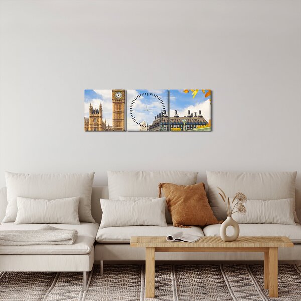 Obraz - Big Ben, Londyn (z zegarem) (90x30 cm)