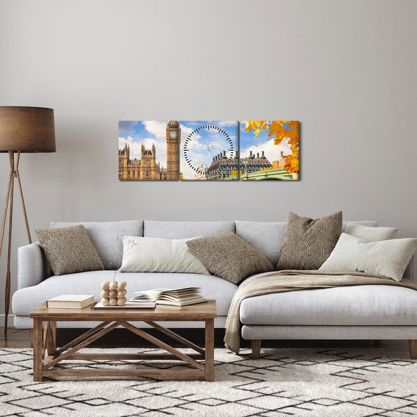 Obraz - Big Ben, Londyn (z zegarem) (90x30 cm)