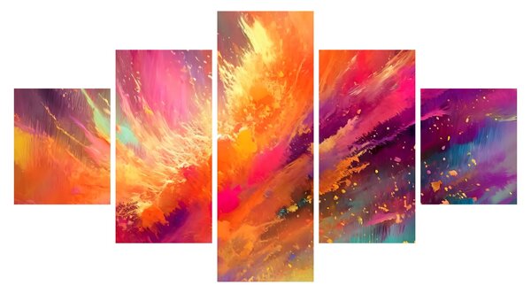 Obraz - Dynamiczna abstrakcja (125x70 cm)