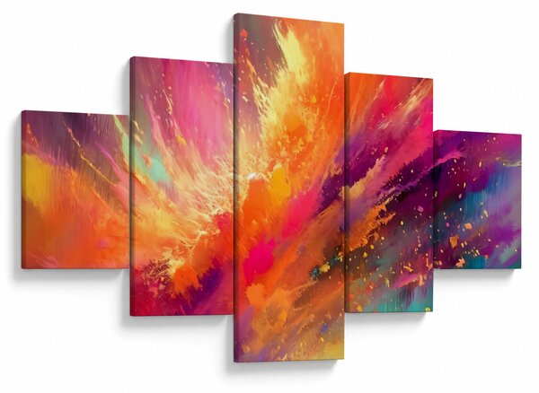 Obraz - Dynamiczna abstrakcja (125x70 cm)