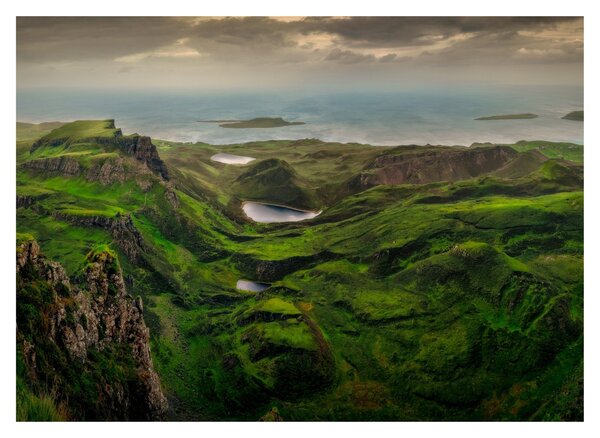 Obraz na szkle - Quiraing, Szkocja (70x50 cm)