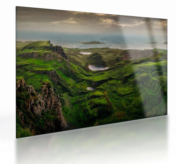 Obraz na szkle - Quiraing, Szkocja (70x50 cm)