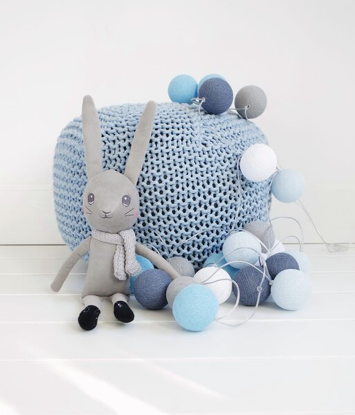 Lampki dla dzieci kule Cotton Balls Blue Wind - różne rozmiary