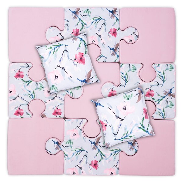Mata Puzzle Do Zabawy Różowa