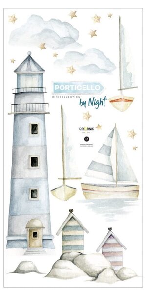 Port by Night Naklejka Porticello