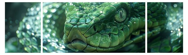 Obraz - Portret węża (170x50 cm)