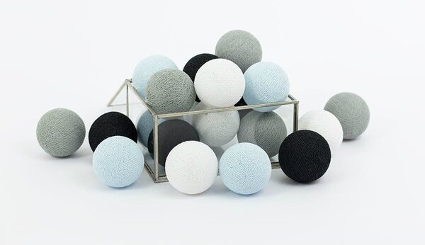Lampki dla dzieci kule Cotton Balls Blue Dream - różne rozmiary